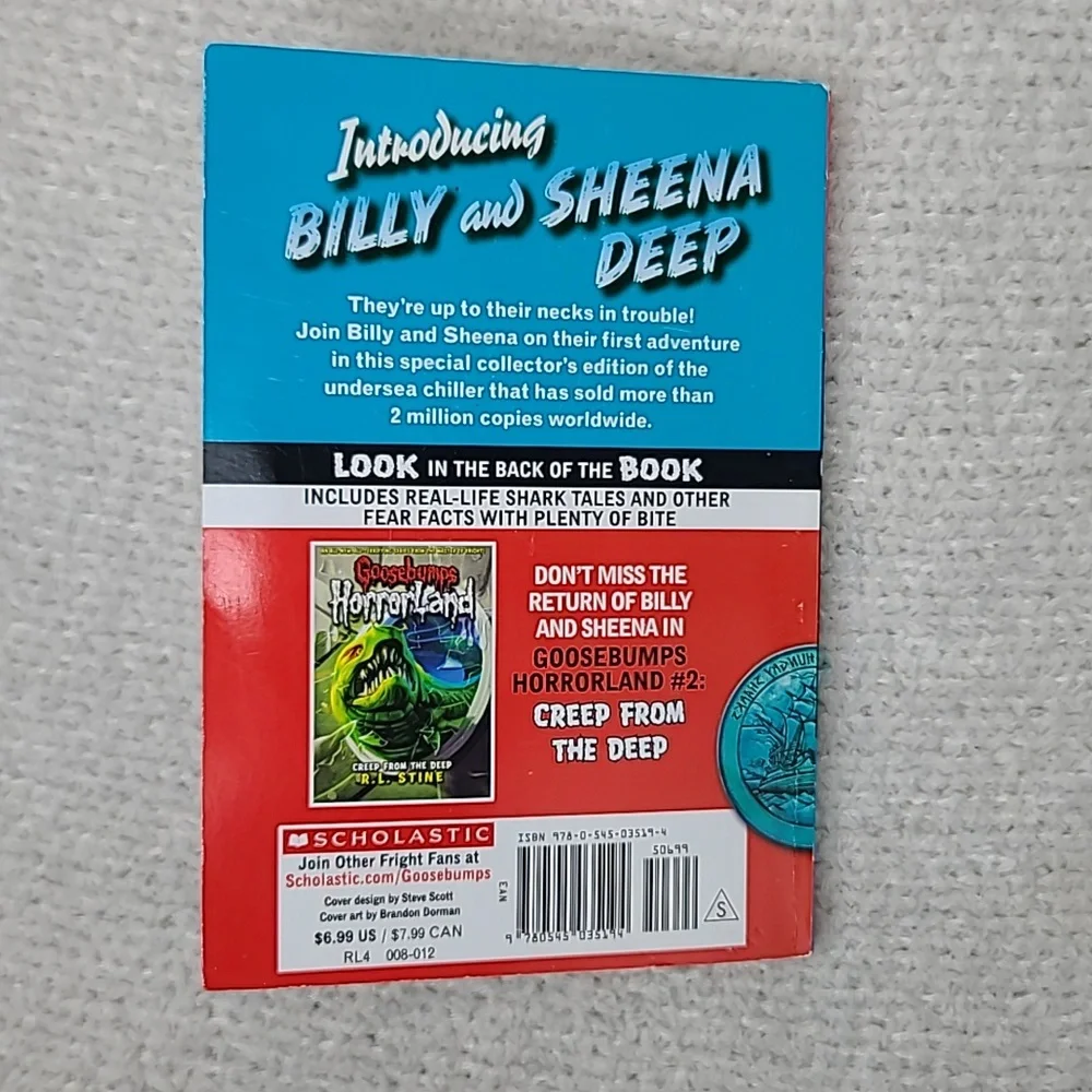 Goosebumps Series #2 Deep Trouble & #22 Stay Out of the Basement Paperback Books